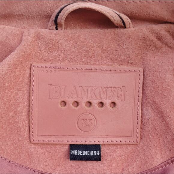 BlankNYC Dusty Rose Suede Moto Jacket  | Boho Luxe | Y2K Coquette Street Style - Picture 10 of 16